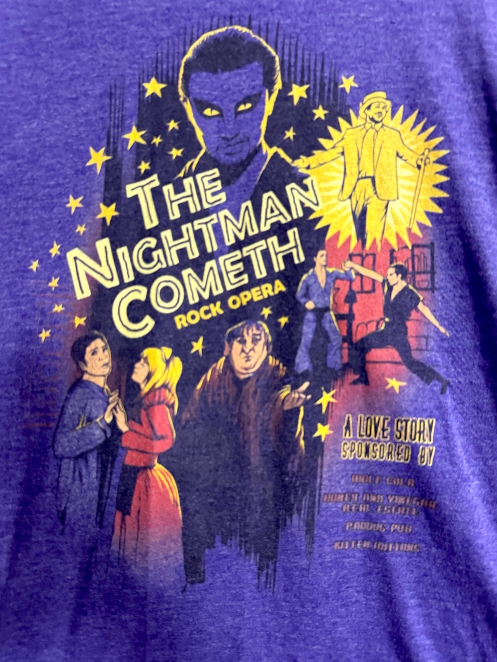 The Night Man Cometh Graphic T-shirt Size M